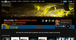 Desktop Screenshot of ecuamusica.com