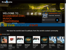 Tablet Screenshot of ecuamusica.com